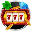 Arte de juego con enfoque de jackpot y contraste oscuro